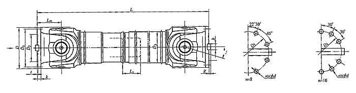 SWC-DH型短伸縮焊接式萬(wàn)向聯(lián)軸器